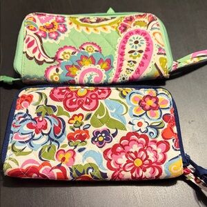 Vera Bradley Colorful Floral Wallet Set